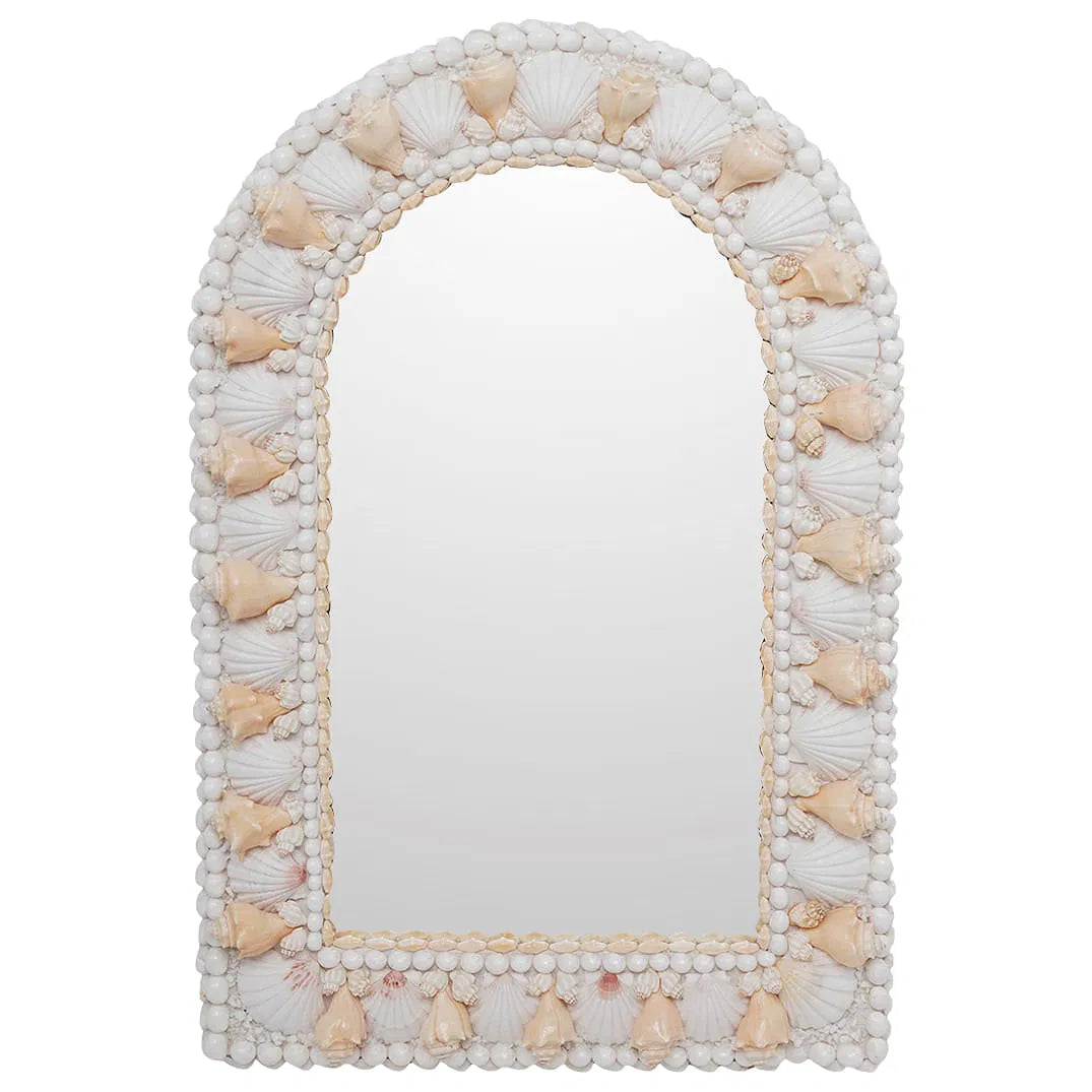 Vintage Anthony Redmile-Style Shell Encrusted Wall Mirror — USA, Late 20th Century