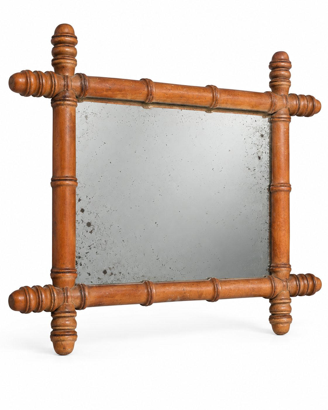 Vintage Faux Bamboo Framed Mirrors