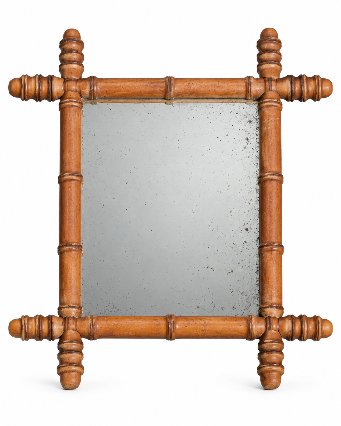 Vintage Faux Bamboo Framed Mirrors