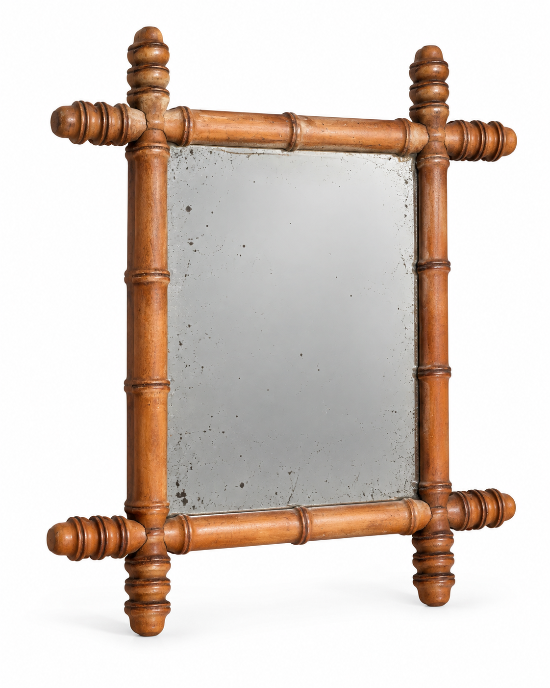 Vintage Faux Bamboo Framed Mirrors