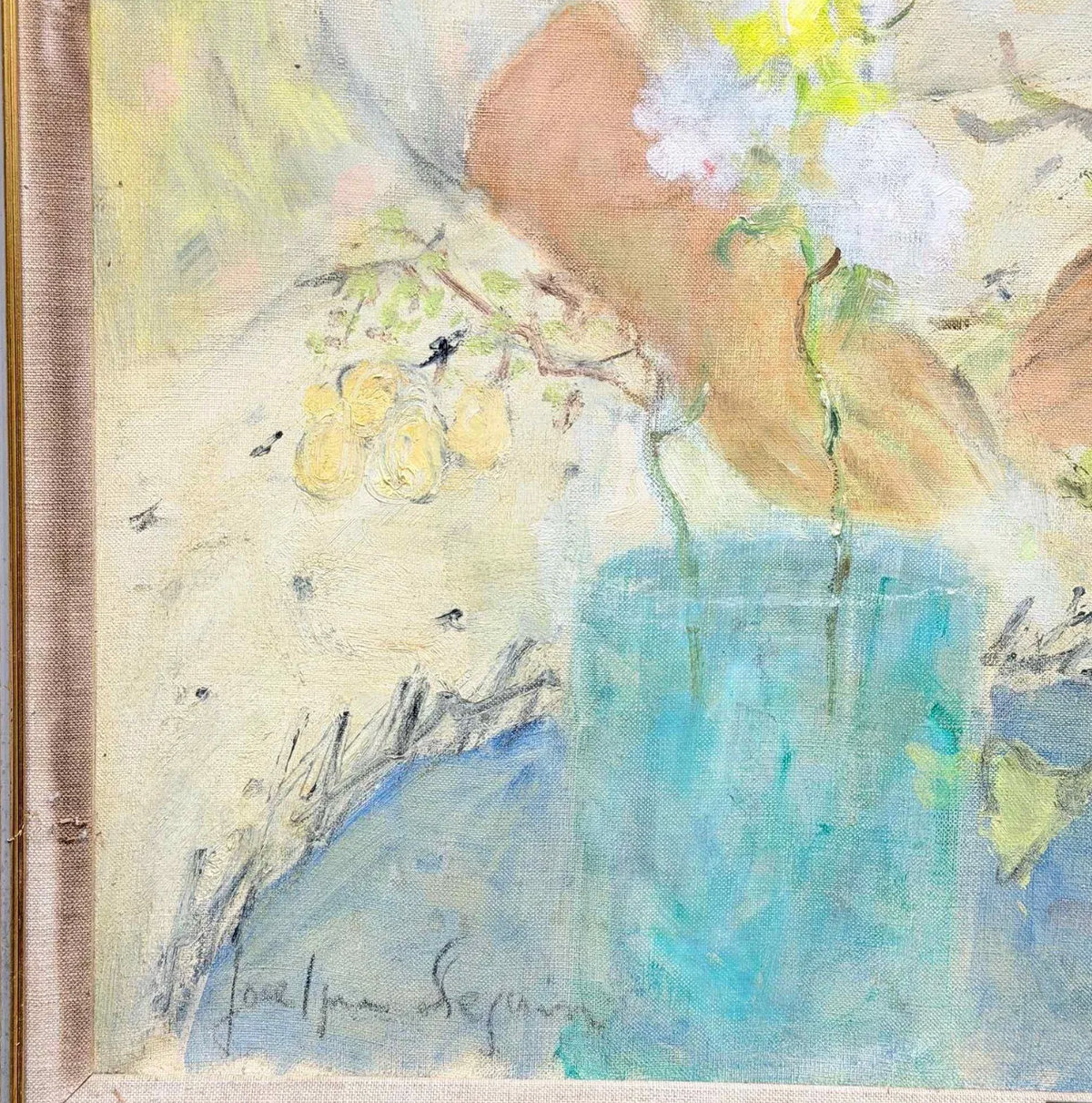 Jocelyne Seguin “La Rose Bleue” Oil on Canvas