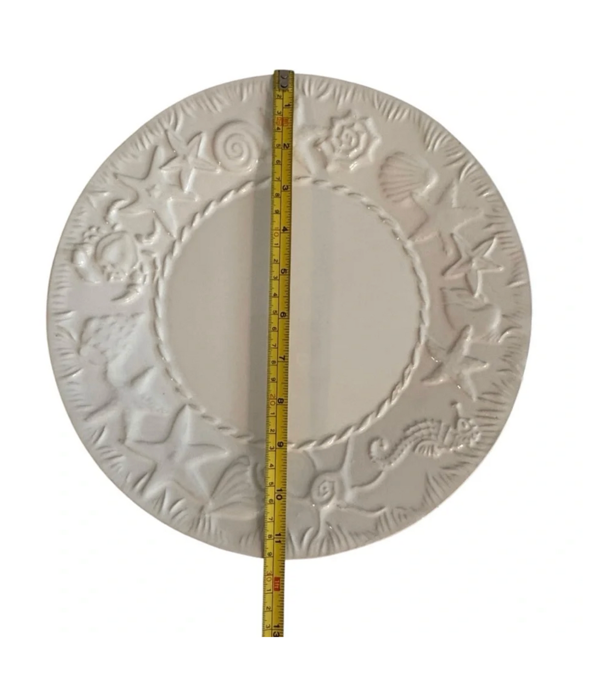 Vintage SANOR Cerâmica Portuguese Coastal Shell & Crab Serving Plate — Made in Portugal