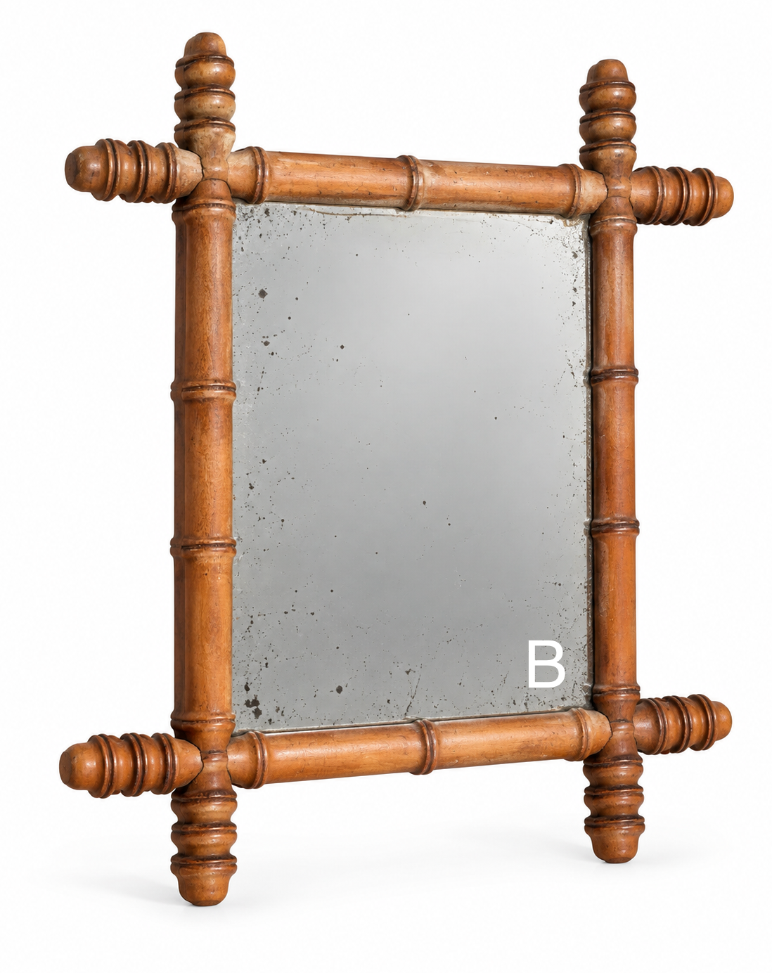 Vintage Faux Bamboo Framed Mirrors