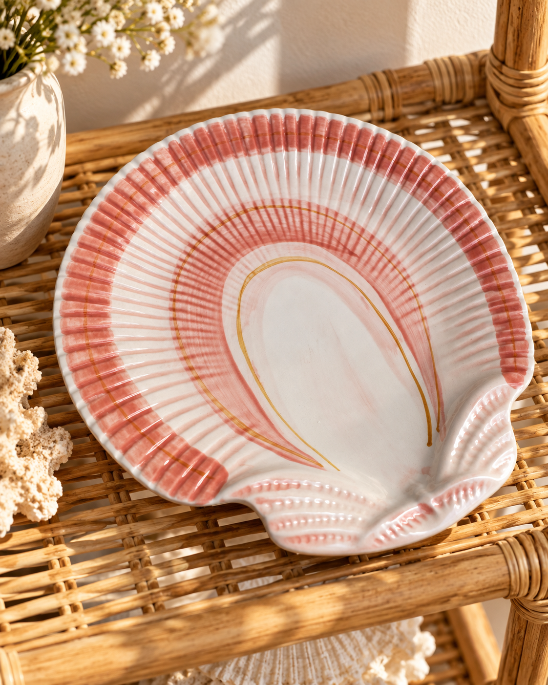 vintage seashell decor
