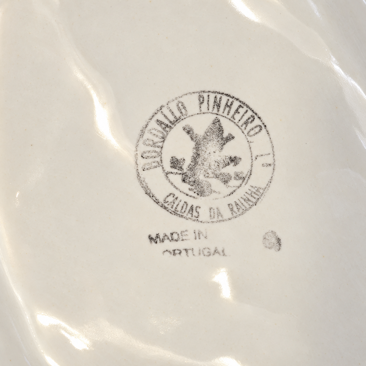 Vintage Bordallo Pinheiro Double Fish Platter — White Portuguese Majolica, 15.5"