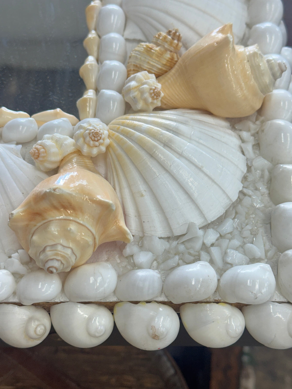 Vintage Anthony Redmile-Style Shell Encrusted Wall Mirror — USA, Late 20th Century