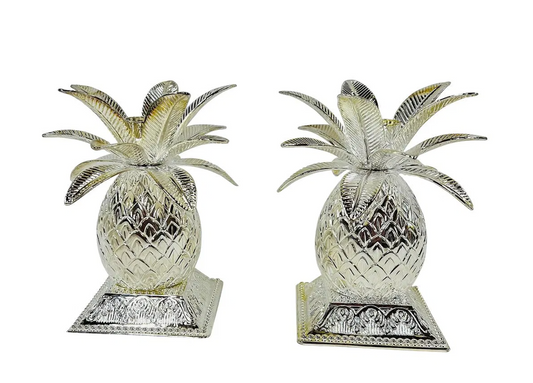 Vintage Godinger Pineapple Candle Holders — Pair