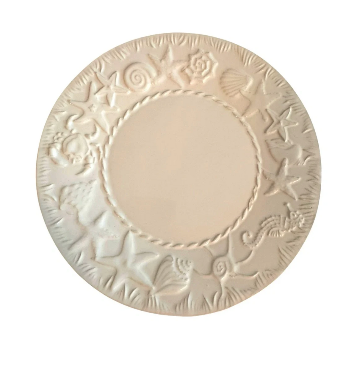 Vintage SANOR Cerâmica Portuguese Coastal Shell & Crab Serving Plate — Made in Portugal