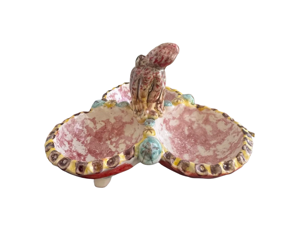 Italian Majolica Octopus Serving Dish