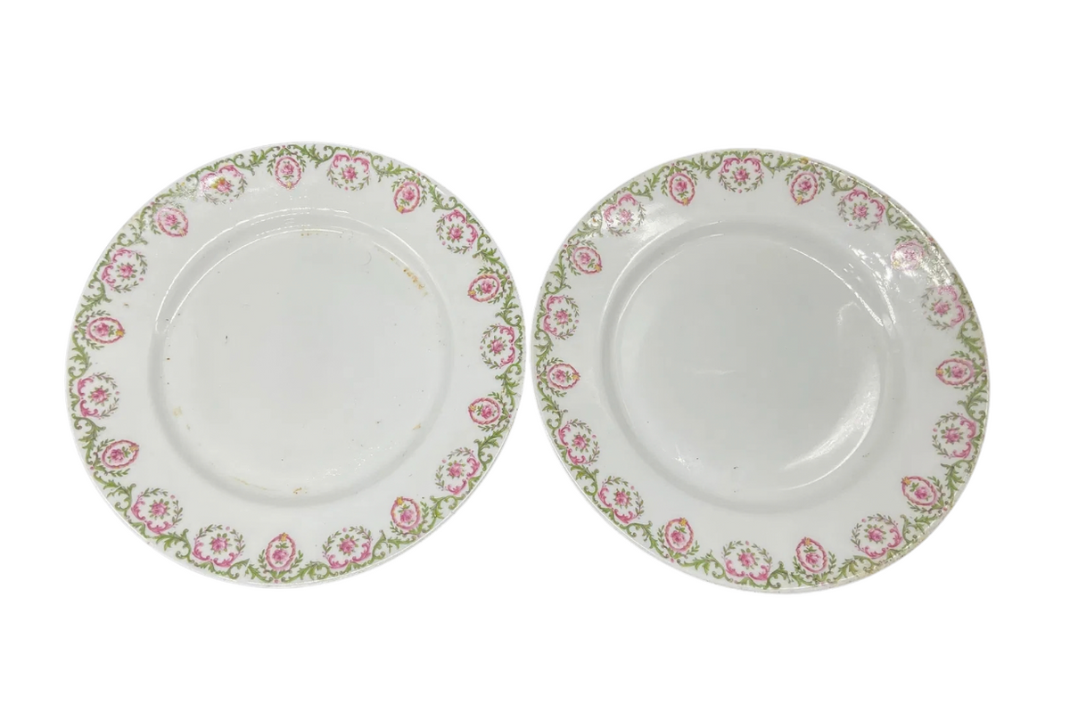 Antique Charles Ahrenfeldt Limoges Porcelain Plates — Set of 6 | France