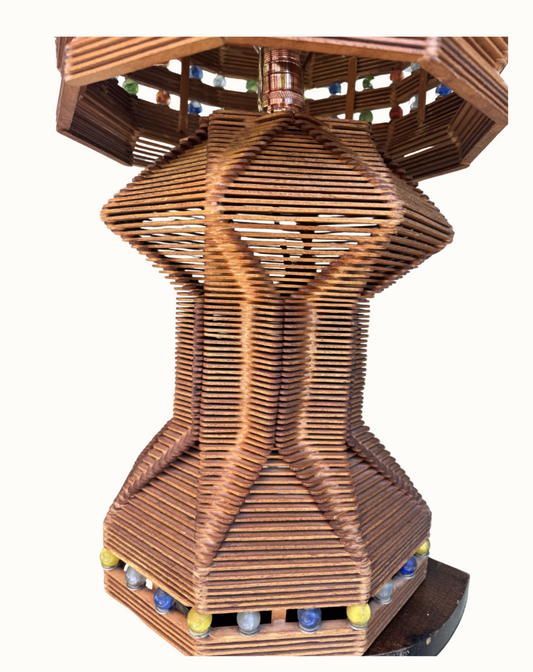 La Bruja — Vintage Tramp Art Lamp