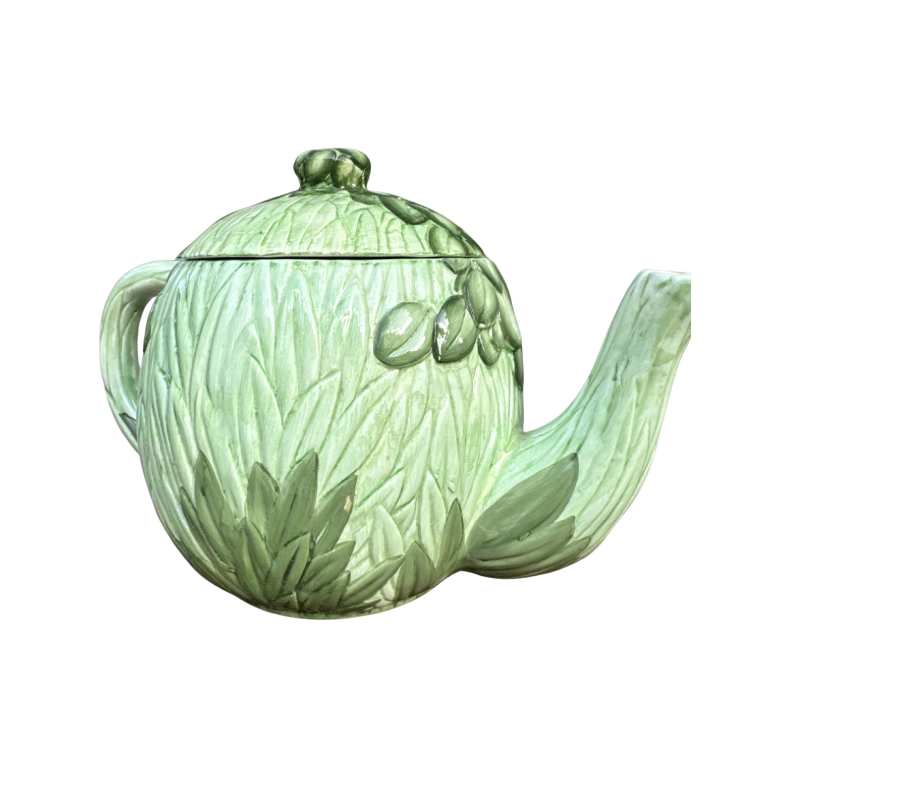 Vintage 1980s Seymour Mann Majolica-Style Toucan Teapot